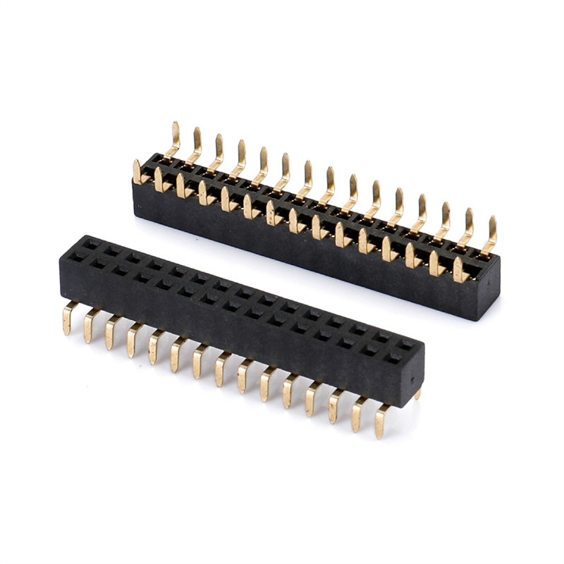 2.54mm 双排娱松脚排母